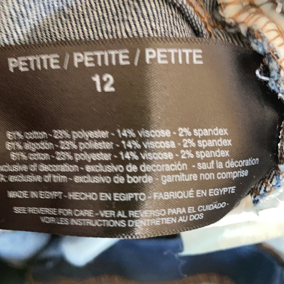 Gloria Vanderbilt Amanda Bermuda jean short classic rise hug me stretch 12P - Picture 17 of 17